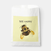 Bee Happy Yellow BumblebeGelb Geschenktütchen (Vorderseite)