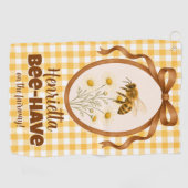 Bee-Have auf dem Fairway Golfhandtuch (Horizontal)