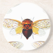 bee hibiscusgarde art getränkeuntersetzer (Vorne)