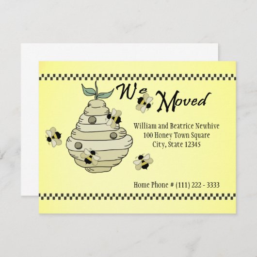 Bee Hive Änderung der Ankündigung (Vorne/Hinten)