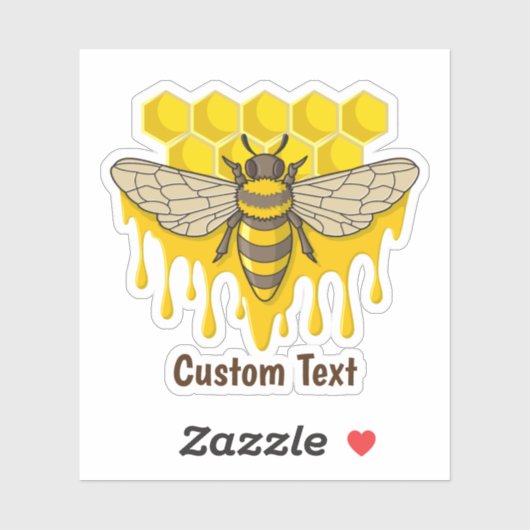 Bee Hive Honey Aufkleber (Blatt)