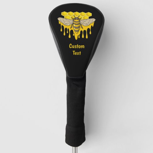 Bee Hive Honey Golf Headcover (Vorderseite)
