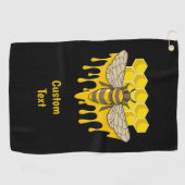 Bee Hive Honey Golfhandtuch (Horizontal)