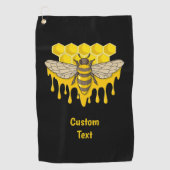 Bee Hive Honey Golfhandtuch (Vorderseite)