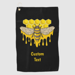 Bee Hive Honey Golfhandtuch