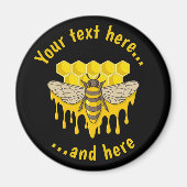 Bee Hive Honey Magnet (Vorne)