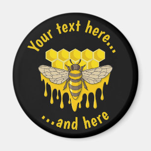 Bee Hive Honey Magnet