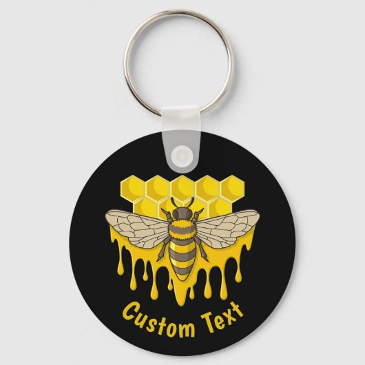 Bee Hive Honey Schlüsselanhänger (Vorderseite)