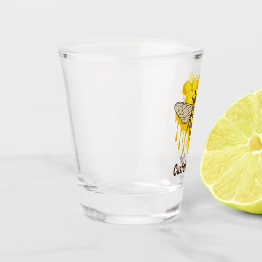 Bee Hive Honey Schnapsglas (Links)