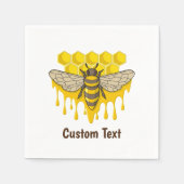 Bee Hive Honey Serviette (Vorderseite)