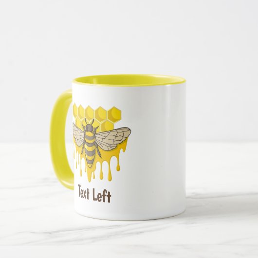 Bee Hive Honey Tasse (Vorderseite Links)