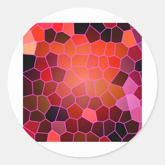 Bee Hive Red Runder Aufkleber (Vorderseite)