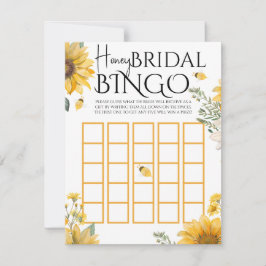 Bee Honey Bridal Shower Bingo Game Mitteilungskarte