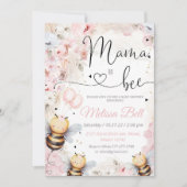 Bee Honey Einladung Baby Dusche Mama zu Baby (Vorderseite)