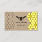 Bee Honey Seller Apiarist Black Yellow Hexagon
