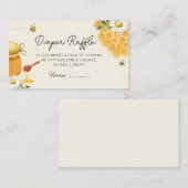Bee Honey Sweet Baby Shower Enclosure Card Begleitkarte (Vorne/Hinten)