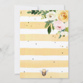 Bee Honey THREE Einladung zum Geburtstag Boho Girl (Rückseite)