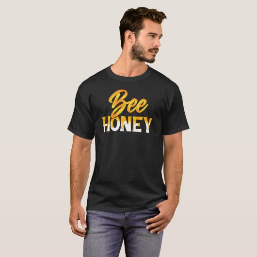 Bee Honey Tropfen Graphic T-Shirt (Vorne ganz)