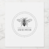 Bee Honey Weinetikett (Einzelnes Label)