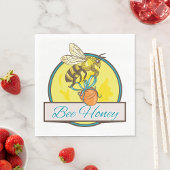 Bee Honey Yellow Insect Napkins Serviette