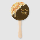 Bee Honeycomb Baby Shower Guess Who Mom Dad Game Fächer (Rückseite)