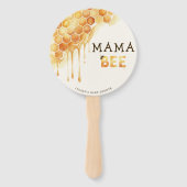 Bee Honeycomb Baby Shower Guess Who Mom Dad Game Fächer (Vorderseite)