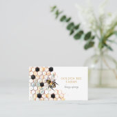 Bee Honeycomb Beekeeper Apiary Visitenkarte (Stehend Vorderseite)