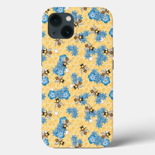 Bee Honeycomb Blume iPhone / iPad Gehäuse Case-Mate iPhone Hülle (Rückseite)