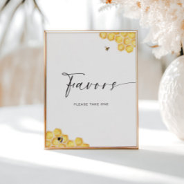 Bee Honeycomb Brautparty Favoriten Poster