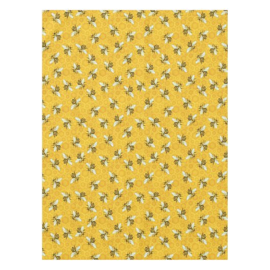 Bee Honeycomb Honeybee Beehive Pattern Party Tischdecke (Vorderseite)