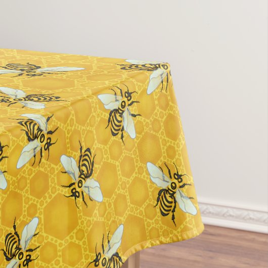 Bee Honeycomb Honeybee Beehive Pattern Party Tischdecke (Beispiel)