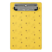 Bee Honeycomb Pattern Mini Klemmbrett (Vorderseite)
