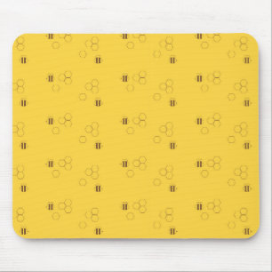 Bee Honeycomb Pattern Mousepad