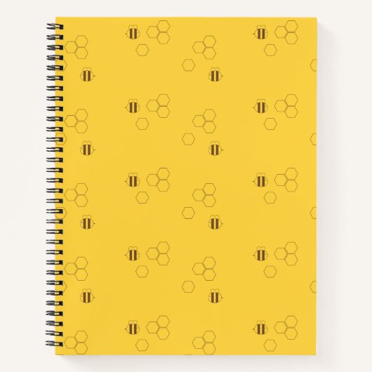 Bee Honeycomb Pattern Notizblock (Vorderseite)