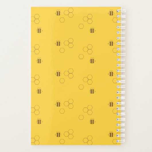 Bee Honeycomb Print Planer (Rückseite)