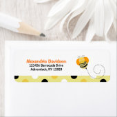 Bee Hop Bumble Bee Custom Address Labels - Dot (Insitu)