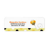 Bee Hop Bumble Bee Custom Address Labels - Dot (Vorne)
