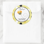 Bee Hop Bumble Bee Round Gevor Sticker - Punkt (Tasche)