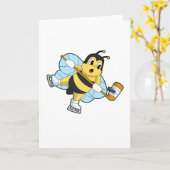 Bee Ice Hockey Eishockey-Stab Karte (Gelbe Blume)