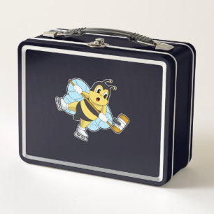 Bee Ice Hockey Eishockey-Stab Metall Brotdose