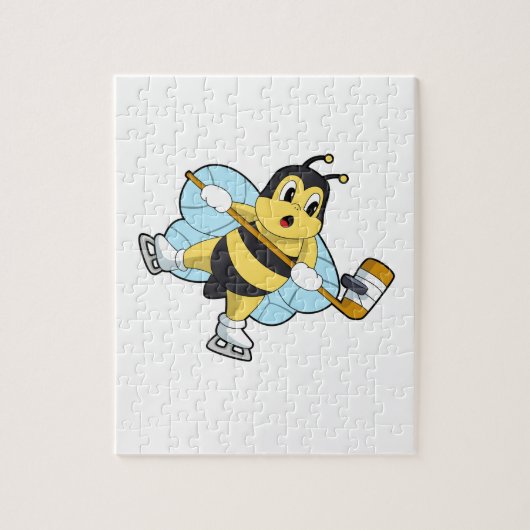 Bee Ice Hockey Eishockey-Stab Puzzle (Vertikal)