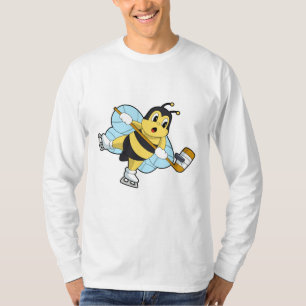 Bee Ice Hockey Eishockey-Stab T-Shirt