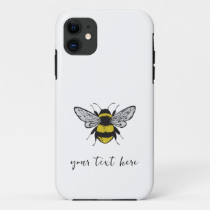 Bee Illustration - Fügen Sie Ihren eigenen Text hi Case-Mate iPhone Hülle