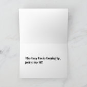 Bee in flight karte (Innenseite)