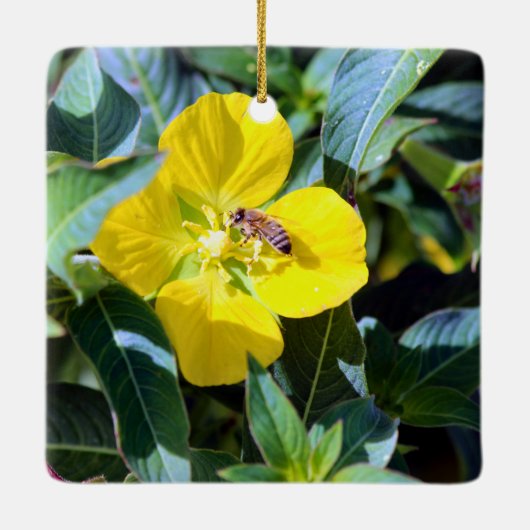 Bee-ing Productive Keramikornament (Rückseite)