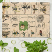 Bee Insect Bug Wasp Natural History Bees Geschirrtuch (Gefaltet)