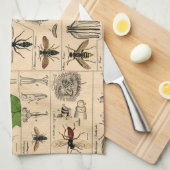 Bee Insect Bug Wasp Natural History Bees Geschirrtuch (Viertel Falte)