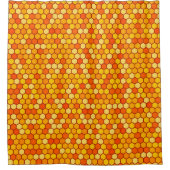 Bee-Inspiriert geometrisches Badezimmer Duschvorhang (Vorderseite)