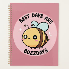 Bee Journal – Cute Pastel Bumblebee Notebook Planer