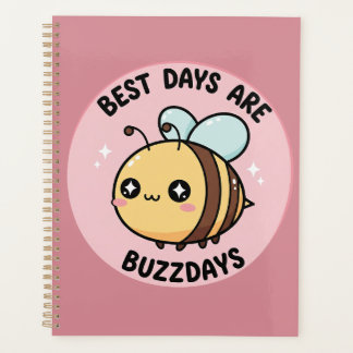Bee Journal – Cute Pastel Bumblebee Notebook Planer